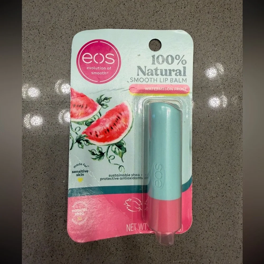 EOS 100% Natural Smooth Lip Balm Watermelon Frosé 0.14 oz NWT